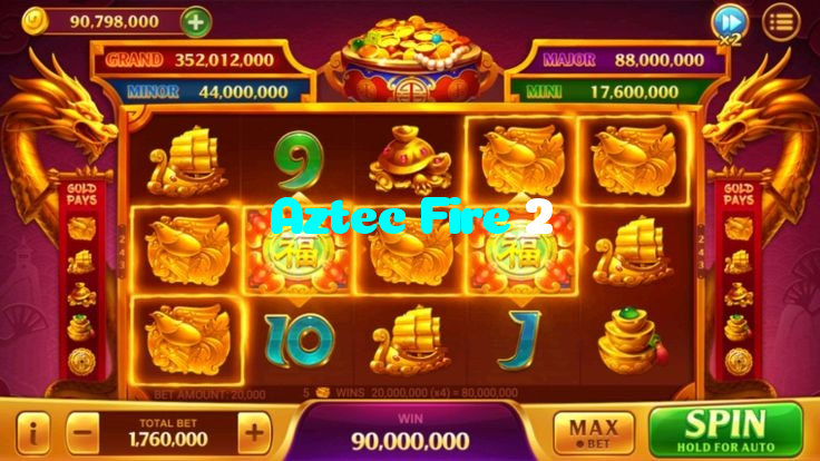Aztec Fire 2 casino presented on mobile device in Pakistan with slots and live games