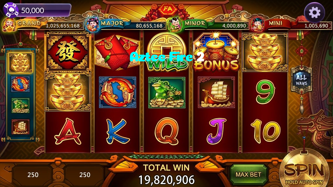 available types of Aztec Fire 2 bet including pre-match live express and system bets
